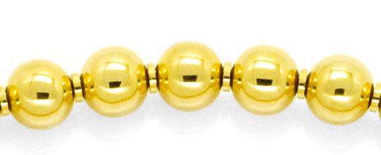Foto 2 - Designer-Kugelkette, Goldkette Gold Kugeln, 750, K2127