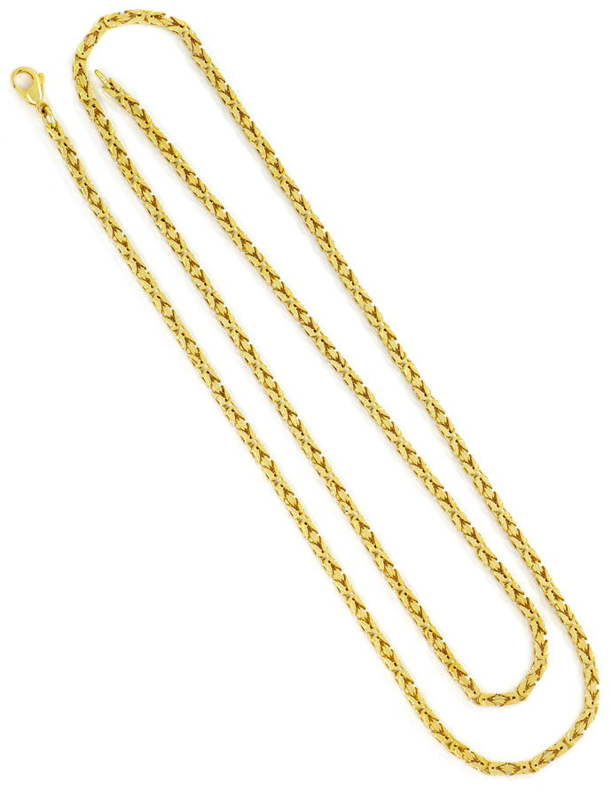 Foto 3 - Massive Gold Königskette 80,5cm Länge, 14K/585 Gelbgold, K2749