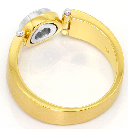 Foto 3 - Designer-Brillant-Ring Solitaer 0,63 Gelbgold-Weißgold, R4639